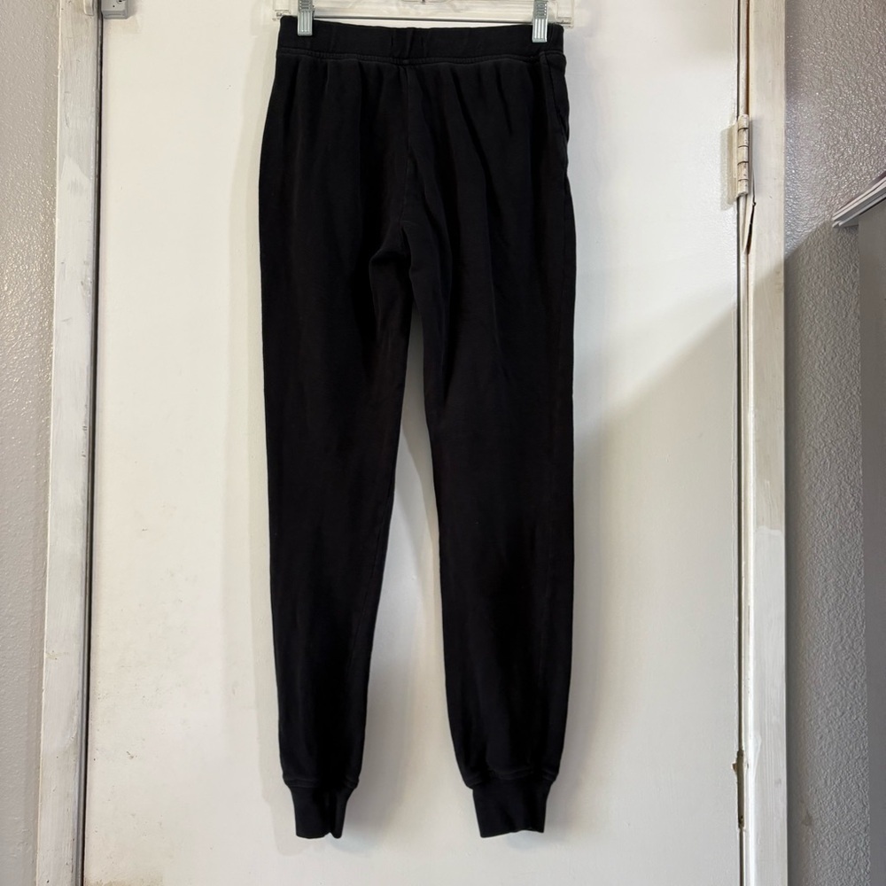 ATM ESSENTIALS French Terry Sweatpants Black Joggers XS Cotton - Picture 5 of 10